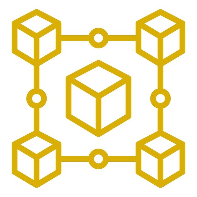 ブロックチェーンアイコンのスタイル