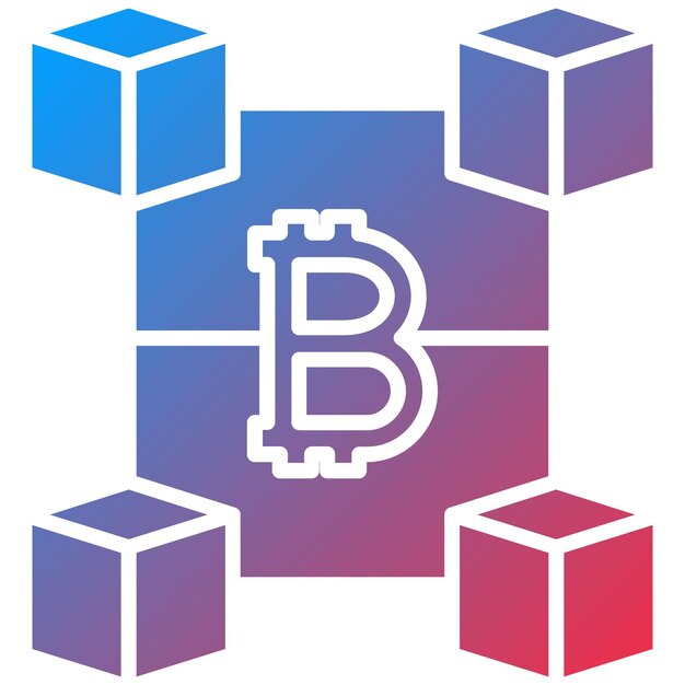 Blockchain-icon vector afbeelding Kan worden gebruikt voor Fintech