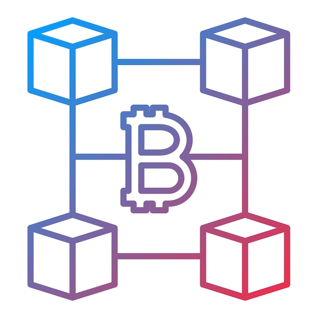 Vector blockchain icon vector image can be used for fintech