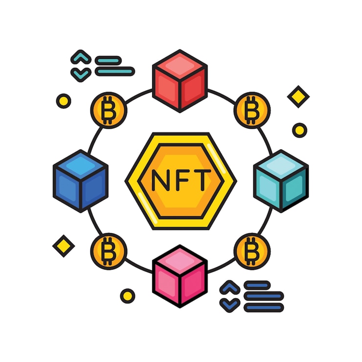 Vector blockchain icon