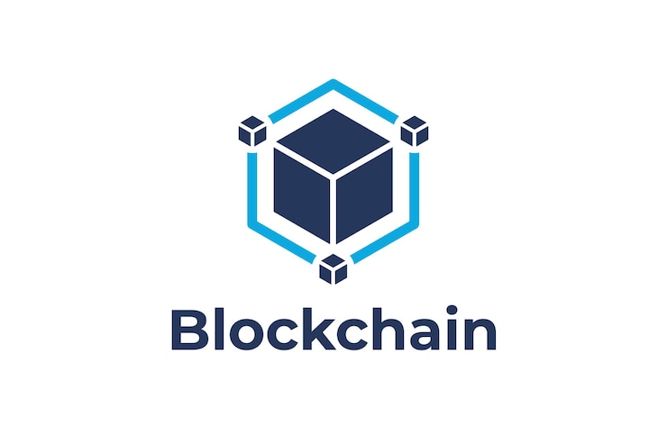 Vector 블록 체인 로고 디자인