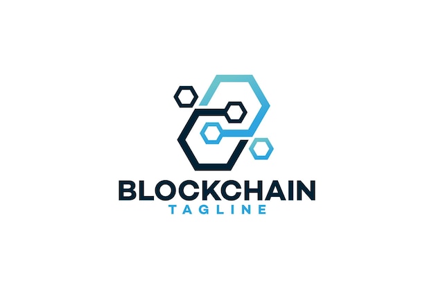 Blockchain 로고 아이콘 벡터 절연