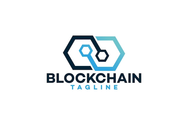 Blockchain logo icon vector isolated