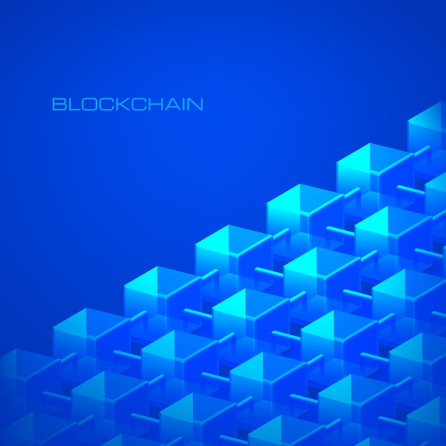 Blockchain technology concept block chain database