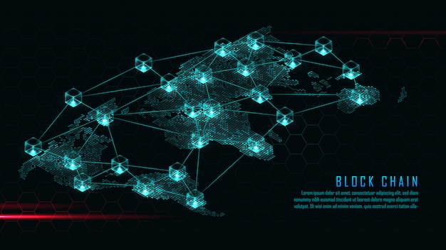 ベクトル グローバル接続概念を用いたブロックチェーン技術