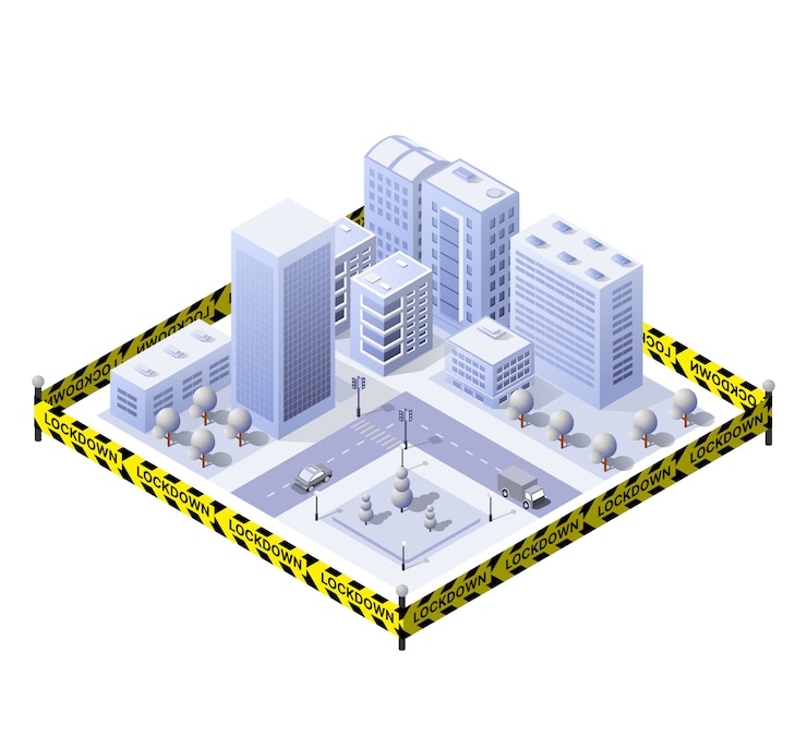 Vector the blocked lockdown city is banned from
