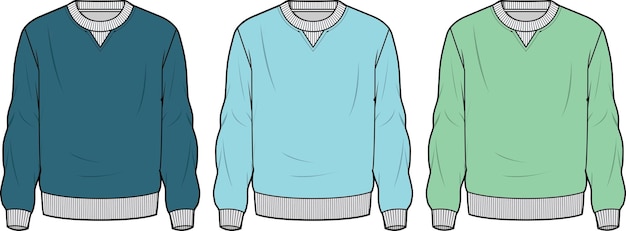 Blocked logo sweatshirt Vector Template illustration