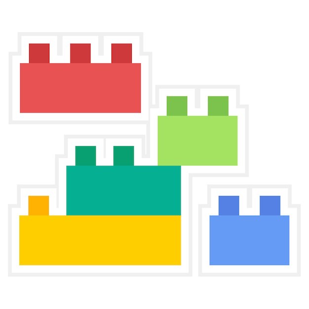 Vector blocks icon