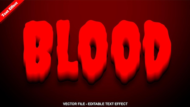 Bloed teksteffect