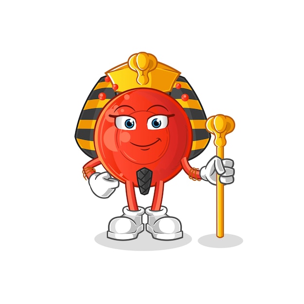 Bloedcel oude egypte cartoon. cartoon mascotte vector