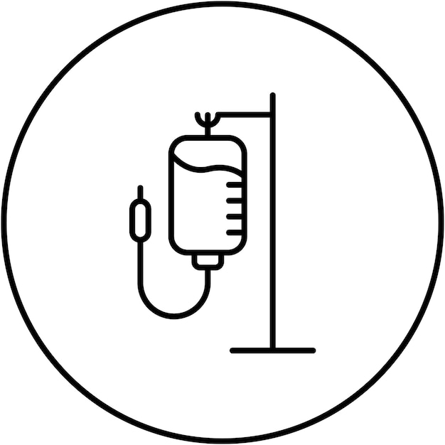 Bloedzak icoon vector afbeelding Kan worden gebruikt voor de geneeskunde