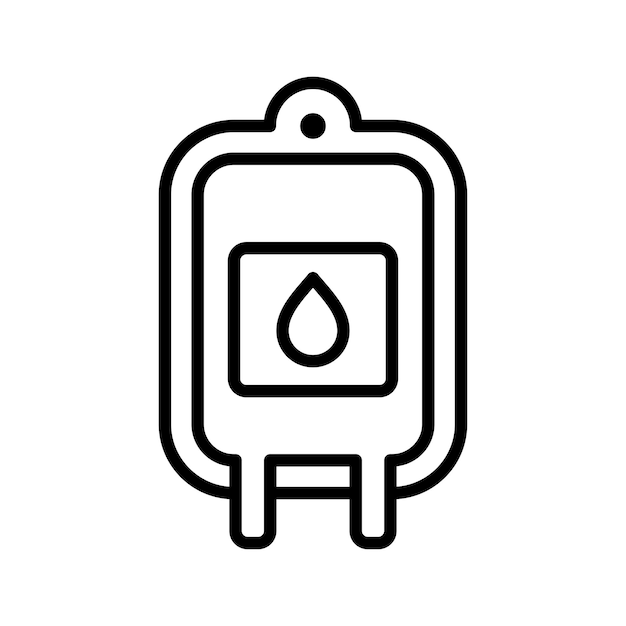 Bloedzak icoon vector ontwerp sjabloon eenvoudig en schoon