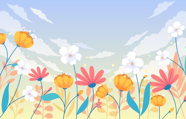 Bloeiende bloemen achtergrond
