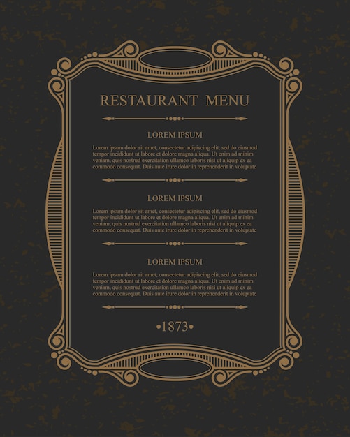 Bloeit kalligrafische menu restaurant ontwerpelementen, typografische sierlijke sjabloon.