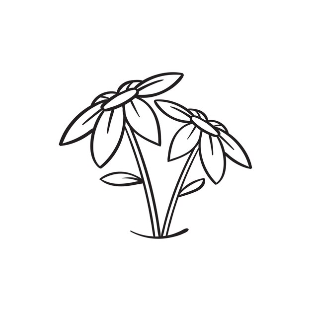 bloem doodle illustratie