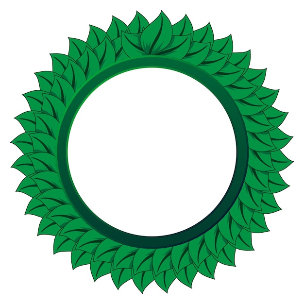 Vector bloem groene cirkel logo sjabloon