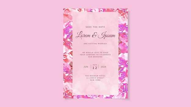 Bloem huwelijk bruiloft uitnodigingskaart bloem bewaar de datum rsvp bedankt