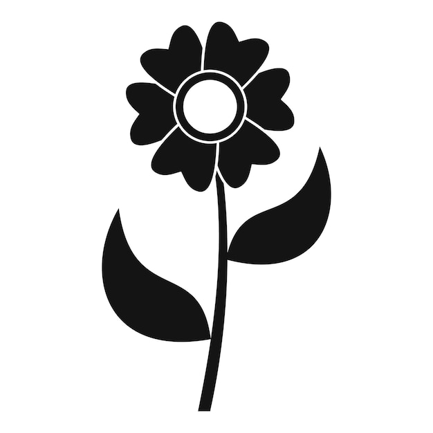 Bloem icoon Eenvoudige illustratie van bloem vector icoon voor het web
