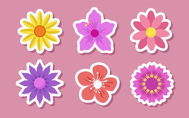 Bloem lente sticker