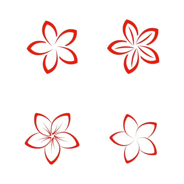 Bloem logo illustratie vector ontwerp