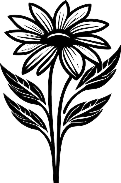 Bloem Logo monochroom ontwerpstijl