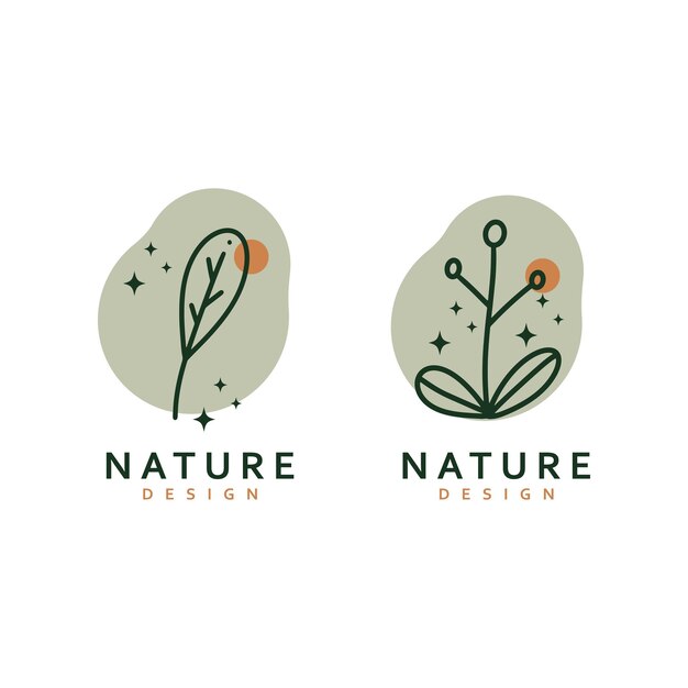 Bloem logo ontwerp pictogram vectorillustratie