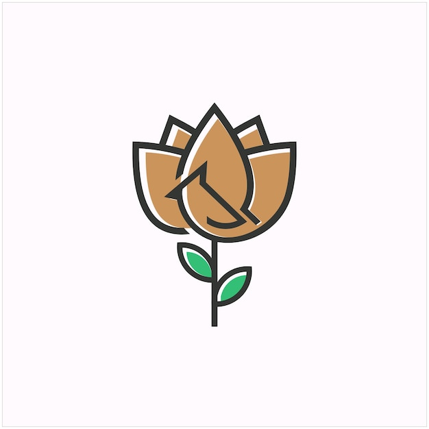 Bloem logo ontwerp