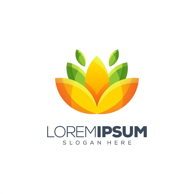 Bloem logo ontwerp