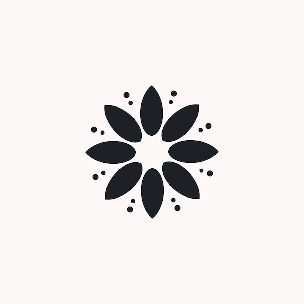 Bloem logo pictogram ontwerpsjabloon