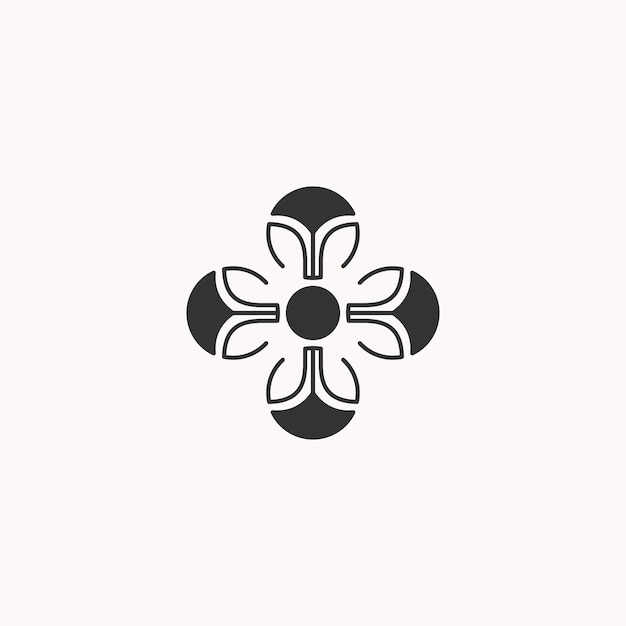 Bloem logo pictogram ontwerpsjabloon