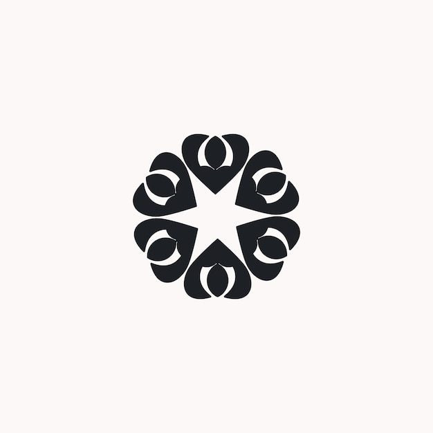 Bloem logo pictogram ontwerpsjabloon