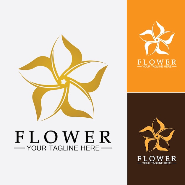 Bloem logo vector illustratie ontwerpsjabloon