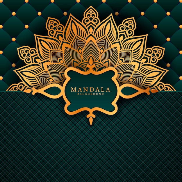 Bloem luxe mandala achtergrond arabesk stijl