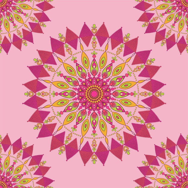 bloem mandala patroon vector illustratie