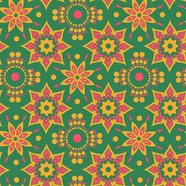 Bloem mandala patroon vector illustratie