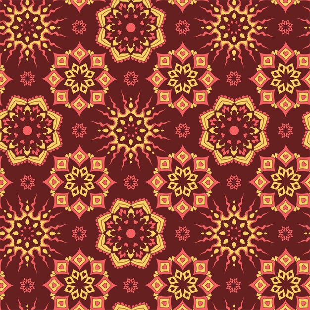 bloem mandala patroon vector illustratie