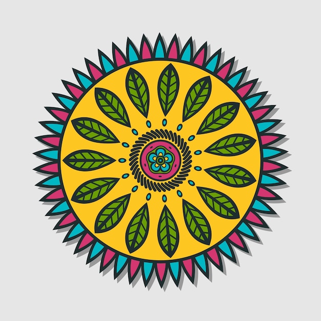 Bloem mandala vector