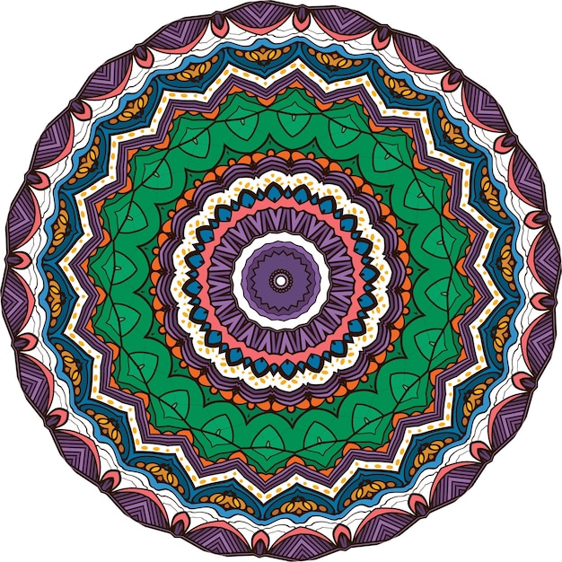 Bloem Mandala. Vintage decoratieve elementen. Oosters patroon