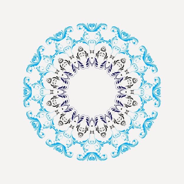 Bloem Mandala Vintage decoratieve elementen Oosterse patroon luxe vectorillustratie