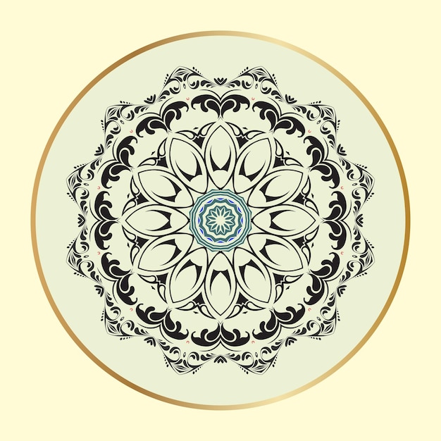 Bloem Mandala Vintage decoratieve elementen Oosterse patroon luxe vectorillustratie