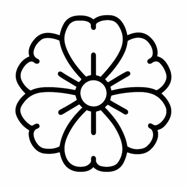 bloem pictogram eenvoudige platte vector pictogram