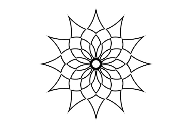 Bloem van het leven mandala van heilige oude geometrie Vector symbolen en elementen Alchemie religie logo
