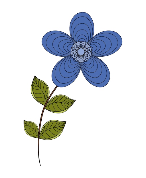 Vector bloemdessin.