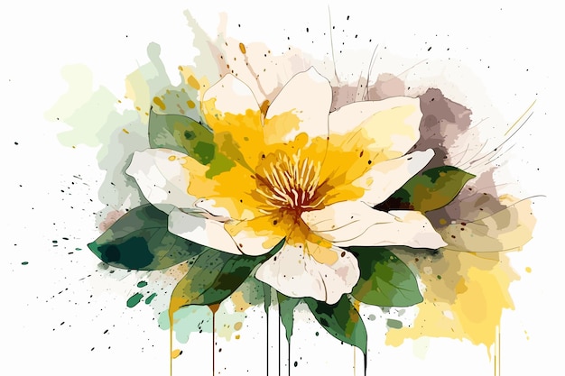 Bloemen aquarel illustratie Handmatige compositie Ontwerp voor omslagstof textielverpakking pap