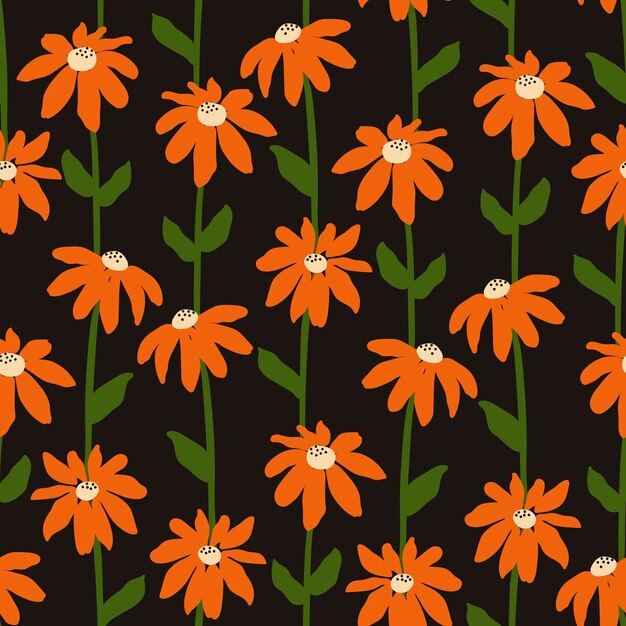 Vector bloemen bloemen naadloos patroon achtergrond drukpatroon mode stof textiel