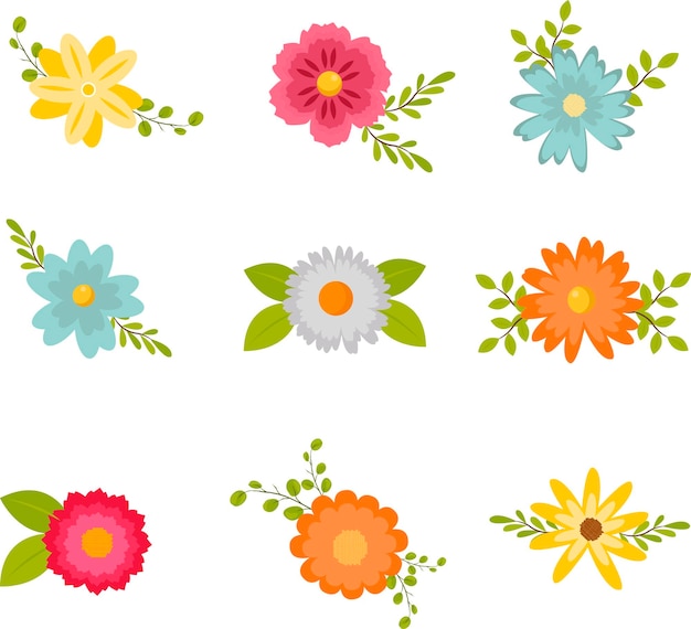 bloemen clipart collectie gratis vector