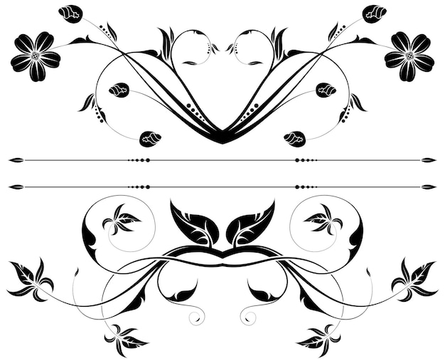 Vector bloemen element