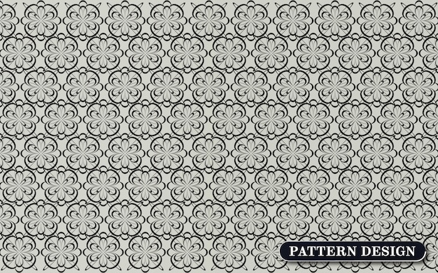 Vector bloemen en geometrisch naadloos patroon