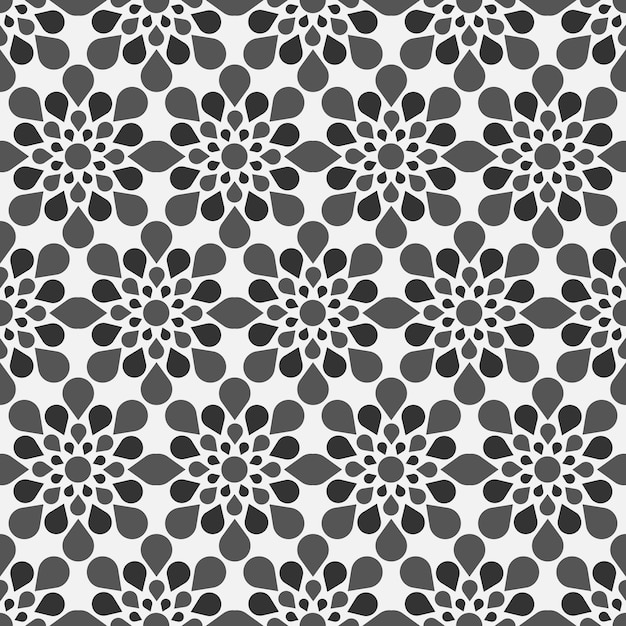 Bloemen geometrische texturen naadloos patroon