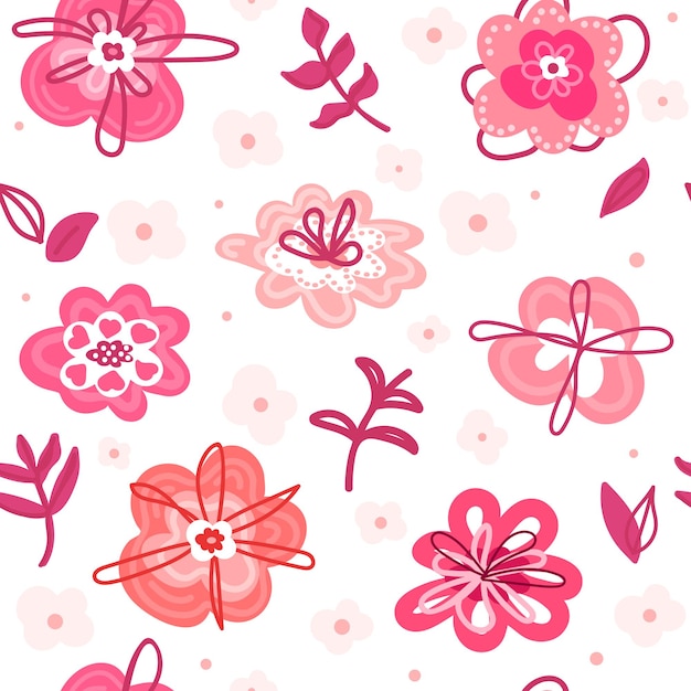 Bloemen grafisch ontwerp Naadloos patroon in de vorm van een kleine bloem